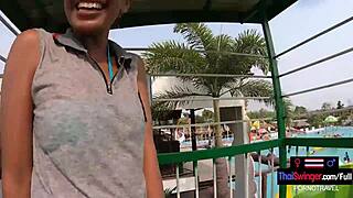 Asian Girlfriend's Pool Frolic Ignites Shower Sex Passion