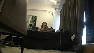 Hot Petite College Coed Teases And Ignores Monster Cock For Ball Play!