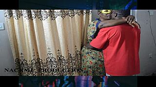 My chubby ebony landlady shows up for rent but craves huge ass licking in cosplay costume 😈🍑🔥