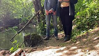 mature mother in law delivers dirty handjob cumshot