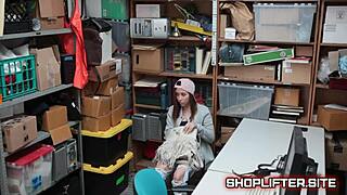 young shoplifter teen caught blackmailed into sex