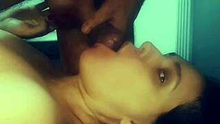 milf sucks big cock balls deep takes facial cumshot