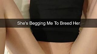 ovulating milf wife cheats on snapchat begging daddy to breed her skinny pussy rough