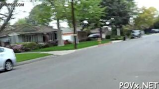 Suggestive views of barely legal teens in hardcore POV action