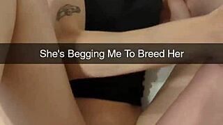 ovulating milf wife cheats on snapchat begging daddy to breed her skinny pussy rough