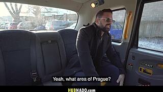 big natural tits bounce wildly during monster cock taxi fuck outdoors