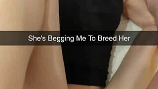 ovulating milf wife cheats on snapchat begging daddy to breed her skinny pussy rough