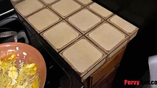 rosalyn sphinx, eggs or stepdaddy's balls in the kitchen?