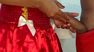 Christmas Ass Eating On Wife's Married Friend's Virgin Hole!