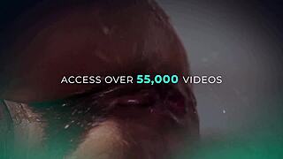 Babe Lilly Bell strips teasingly before nuru massage with Alex Legend