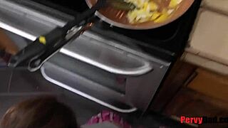 rosalyn sphinx, eggs or stepdaddy's balls in the kitchen?