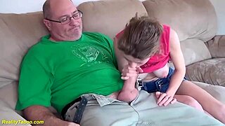 Skinny big tits teen wrecked by fat cock