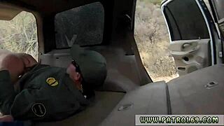 first time slave teen ass fucked hard by amateur black cock in bdsm police uniform 😈