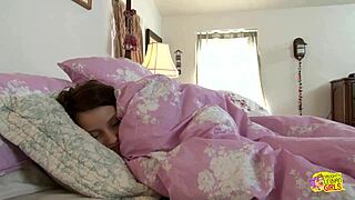 Nerdy Glasses Brunette Gets Clit Licked By Hot Lesbian!