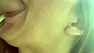 Beauty gulps fluids in wild peeing mouth compilation