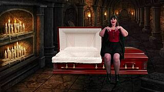 granny vampyra peggs cocksucks and gulps cum vampire style?