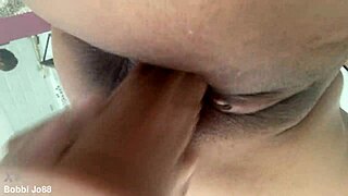 Discover Bobbi Jo88's Creamy Shaved Pussy Dripping from Dildo Tease and Solo Orgasm