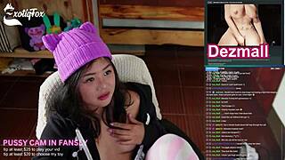 filipina teen edges and goons live with fans on cam teasing her tight body