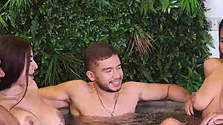 wanna see swinger latinas fuck in jacuzzi cucking with big tits and juicy pussy? silvana lee brian evansx caro moncada