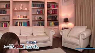 arisa kuroki's big tits smother two guys in wild jav threesome facial blowjobs!!