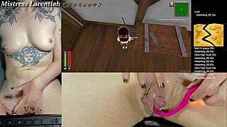 oh god cum drips from my wet pussy as i play tropical monster girls on stream!!