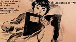 vintage erotic art showcases antique retro sensuality timelessly