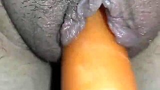 Why does slut wife flash and moan so hard?
