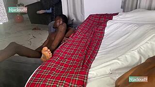 a secretive night unfolds with bent over ebony doggystyle pounding