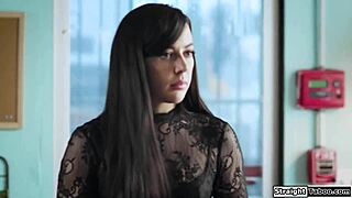 caught you cheating slut now lick my pussy or face the strapon punishment