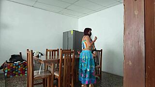 Sinful Maid Spreads Pretty Pussy for Daddy