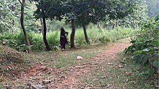 wanna see me fuck my indian village girlfriend from ranch outdoors to indoors?