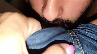 Jeans Fetish Milf Flashes Big Pussy for Cousin Lick