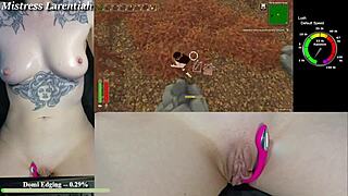 oh god cum drips from my wet pussy as i play tropical monster girls on stream!!