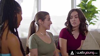 Stacked Kira Noir Joins Freya Parker & Spencer Bradley For Fervent Threesome 🔥👅💦