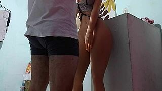 Tremendous Curvy Latina Fuck Doll Body Wasted When Dad's Away!