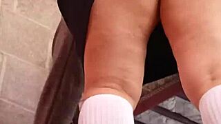 Stepdad's Hidden Cam Secretly Films Unaware Student's Skirt Lift!