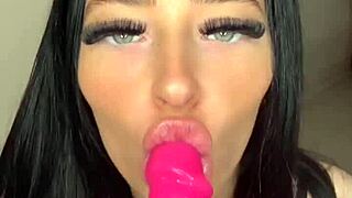 British Teen Slut Fingers Squirts Toys Herself on Webcam