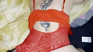 STEP MOMMY BLONDE BIG TITS BENT OVER DOGGYSTYLE ON BED FOR SON'S HUGE COCK POUNDING LINGERIE TATS