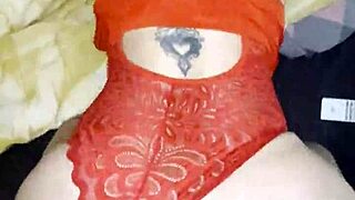 STEP MOMMY BLONDE BIG TITS BENT OVER DOGGYSTYLE ON BED FOR SON'S HUGE COCK POUNDING LINGERIE TATS