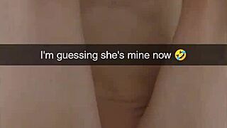 CHEATING COLLEGE GIRLFRIEND FUCKED HARD ON SNAPCHAT TO PAY DEBT CUCKED WITH CUM!