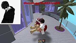 Fucking the Furry Roblox Christmas Bunny Hard