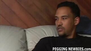 Ready for my ass to finally stretch around that massive cock in bdsm femdom strapon bisex?