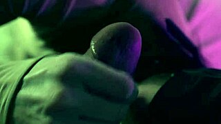 Pretty cat mask girl sucks big cock with feet!