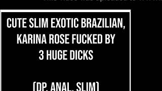 damn cute slim karina rose takes dp anal from 3 huge bbc monsters with dirty talk