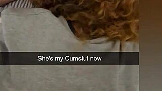 CHEATING COLLEGE GIRLFRIEND FUCKED HARD ON SNAPCHAT TO PAY DEBT CUCKED WITH CUM!