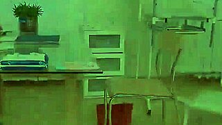 Blonde teen patient bent over for doctor's intriguing exam