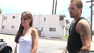 Mofozo presents busty amateur in rough anal pounding session