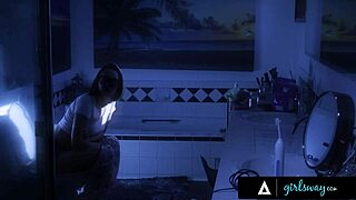 Busty Jenna Sativa LICKS Lexi Belle's WET PUSSY Under Sexy Santa Lingerie!