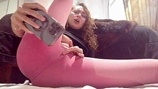 hot mexican locked up unleashes squirting orgasm waves from intense dildo play