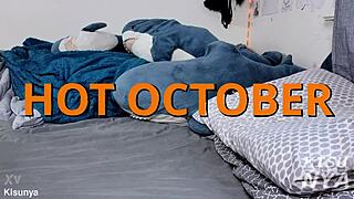 kisunyoctober day 7 anal fingering in heat sloppy spooning